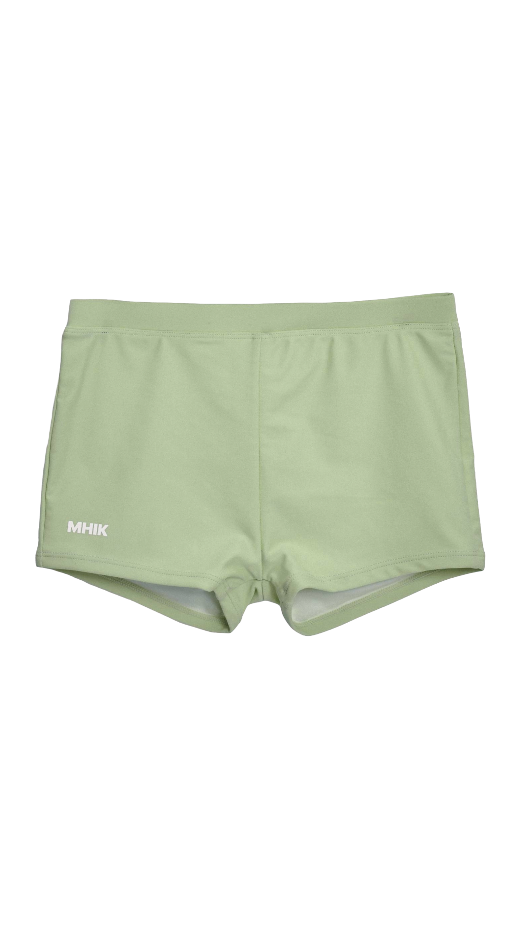 colour: olive - shortie flat lay front